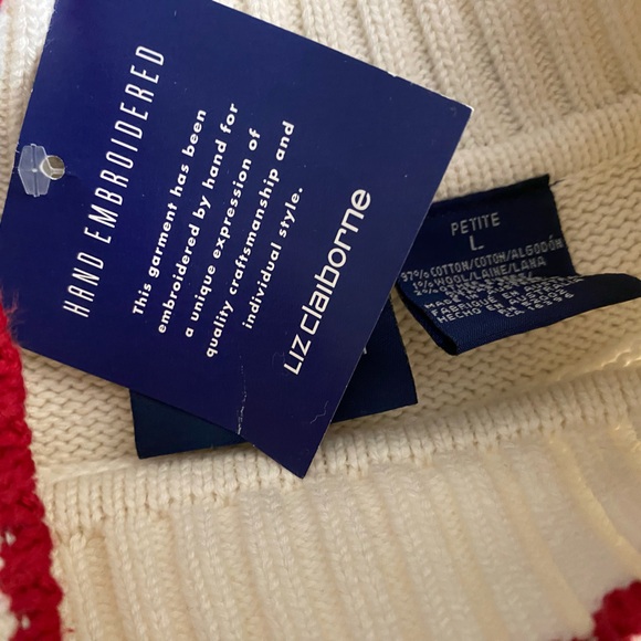 Vintage Y2K Liz Claiborne Teddy Sweater - Picture 3 of 8